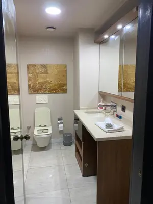a bathroom with a toilet and a sink at paradise hotel in Istanbul