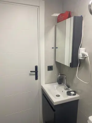 a bathroom with a sink and a mirror at historic stay istanbul in Istanbul
