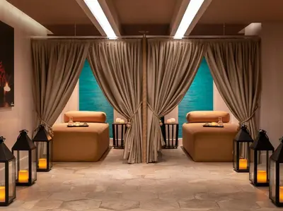 a room with two beds and two windows at Crowne Plaza Florya Istanbul by IHG in Istanbul