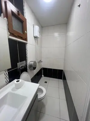 a small bathroom with a toilet and a sink at Taksim Nova House hotel in Istanbul