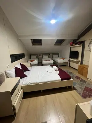 a bedroom with a large bed in a room at Taksim Pera Premium Gold Hotel in Istanbul