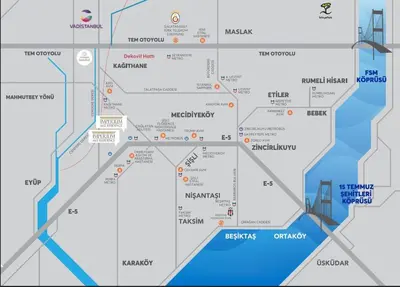 a map of the city of memphis with mosques at Imperium Living in Istanbul