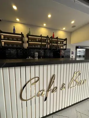 a restaurant with a sign that says bar at İstanbul Paradise Hotel in Istanbul
