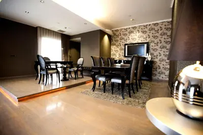 a dining room with a table and chairs at ADM Grand Hotel in Istanbul