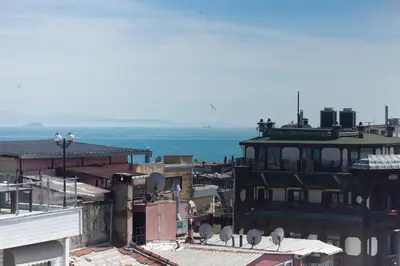 a city with buildings and the ocean in the background at Star Hotel in Istanbul