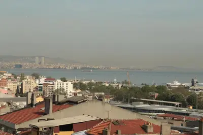 a view of a city with a body of water at Villa Park Apart in Istanbul