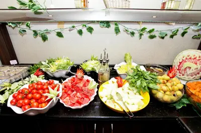 a table topped with different types of fruits and vegetables at Klas Hotel Istanbul Old City in Istanbul