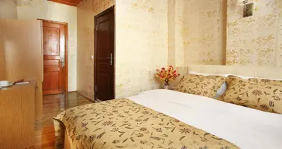 a bedroom with a large bed in a room at Theodian Hotel in Istanbul