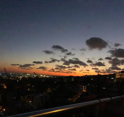 a view of a city at sunset at Theodian Hotel in Istanbul