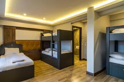 a room with two bunk beds in it at Bucoleon by Cheers in Istanbul