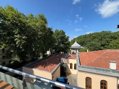 a view of a building with a red roof at Le Safran Suite Hotel in Istanbul