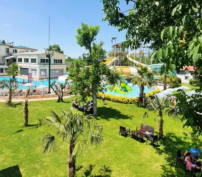 a park with a water park with a slide at Sapanca Aqua Wellness Spa Hotel in Sapanca