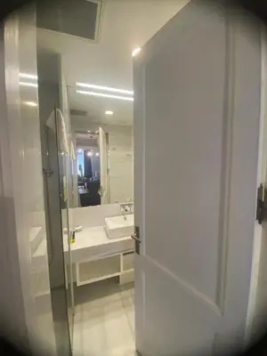 a bathroom with a sink and a mirror at Lina Hotel Taksim Pera in Istanbul