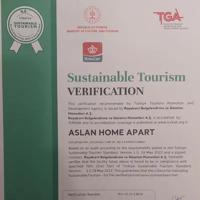 a sign for the australian home agent federation of clinical tourism at Aslan Home Apart in Istanbul