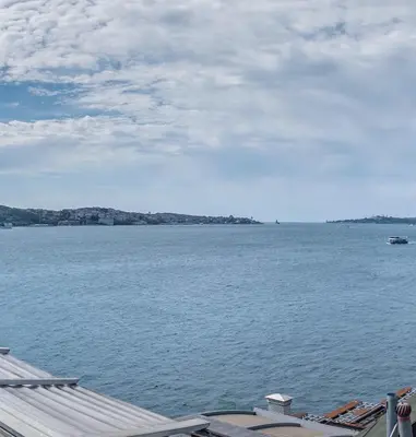 a large body of water with a boat in it at The Stay Bosphorus in Istanbul