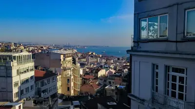 a view of a city from a building at Maroon Tomtom in Istanbul