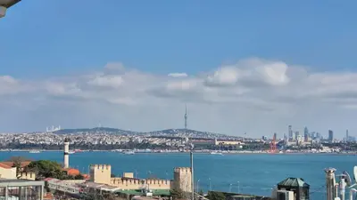 a view of a city and a body of water at Azade Suites in Istanbul