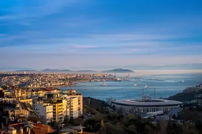 a view of a city and a body of water at Glens Palas Istanbul Nisantasi in Istanbul