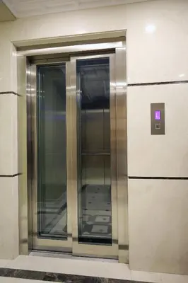 an elevator door in a building at Artika Hotel in Istanbul