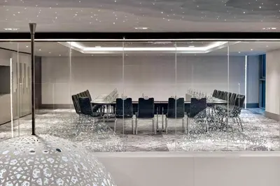 a conference room with a table and chairs at Le Meridien Istanbul Etiler in Istanbul