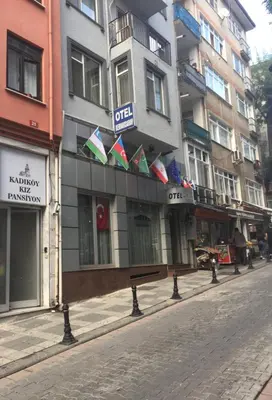 a building on the side of a city street at Kadikoy Kervansaray Hotel in Istanbul