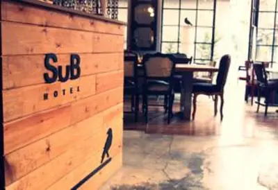 a dining room with a table and chairs at SuB Karakoy - Special Category in Istanbul