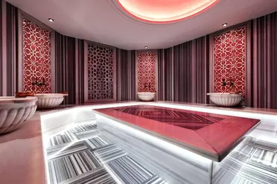 a large room with a large tub in the middle at Ramada by Wyndham Beylikduzu in Istanbul
