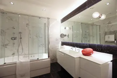 a bathroom with a shower and a sink and a tub at Pera Residence in Istanbul