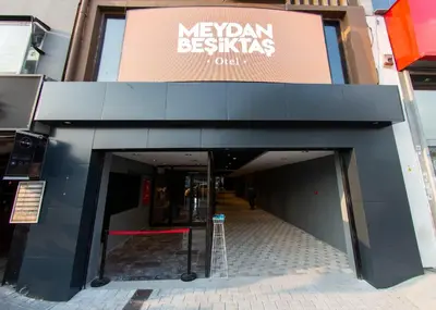 a sign for a mexican restaurant on a building at Meydan Besiktas Hotel in Istanbul