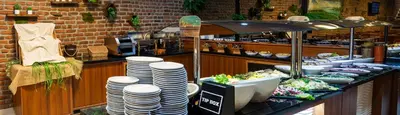 a buffet line with plates and bowls of food at Aprilis Hotel - Special Category in Istanbul