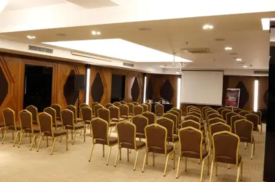 a room with rows of chairs and a white screen at Park Inn by Radisson Istanbul Asia Kavacik in Istanbul