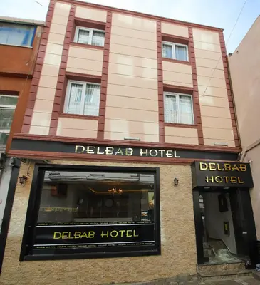 a store front of a be defended hotel at DELBAB HOTEL in Istanbul