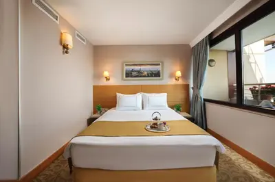 a bedroom with a large bed in a room at Almina Hotel - Special Class in Istanbul