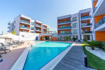 an image of a swimming pool in a building at Green Hills Suites in Yalova