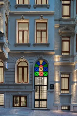 a building with a stained glass window at Akka Suites Taksim-Special Class in Istanbul