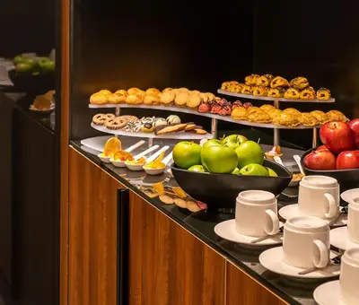 a buffet with many different types of food on at Radisson Blu Hotel, Sakarya in Sakarya