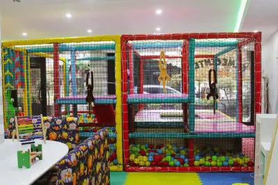 a play room with a bunch of play equipment at Black Bird Thermal Hotel & SPA in Gokcedere