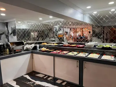 a buffet line with many different types of food at Comfort Downtown Istanbul Hotel in Istanbul