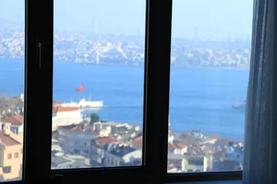 a view of the ocean from a window at Grand Star Hotel Premium in Istanbul