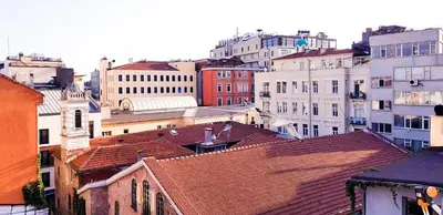 a view of a city with buildings and roofs at Casa Rosa Suites in Istanbul