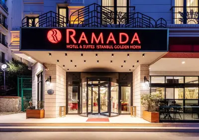 a store with a sign that reads rambala on it at Ramada by Wyndham Istanbul Golden Horn in Istanbul