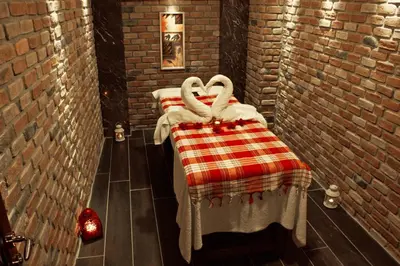 a room with a bed with two swans on it at GRAND MEDYA HOTEL-OLDTOWN in Istanbul