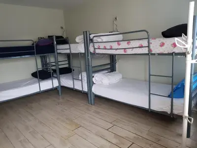 a group of bunk beds in a room at GRAND BELLA VİSTA Hostel in Istanbul