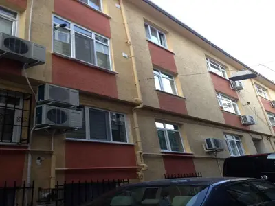 a building with air conditioners on the side of it at Yilmaz Apart in Istanbul
