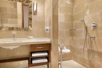 a bathroom with a sink and a shower at Days Hotel by Wyndham Istanbul Maltepe in Istanbul
