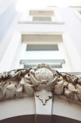 a building with a carving on the side of it at NOA - Tatar Beyi 18 in Istanbul