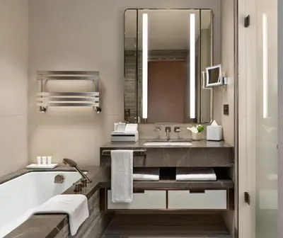 a bathroom with a sink and a mirror at Address Istanbul in Istanbul