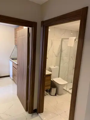 a bathroom with a toilet and a sink at Royal Residence Bursa in Bursa