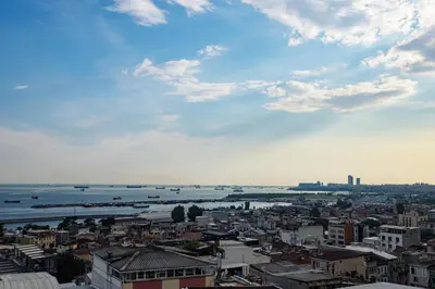 a view of a city with a river and buildings at Grand Balyan Hotel & Restaurant in Istanbul