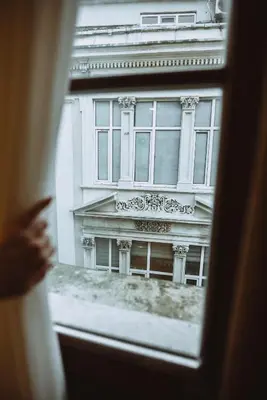 a view of a building from a window at Mest Hotel Istanbul Sirkeci in Istanbul